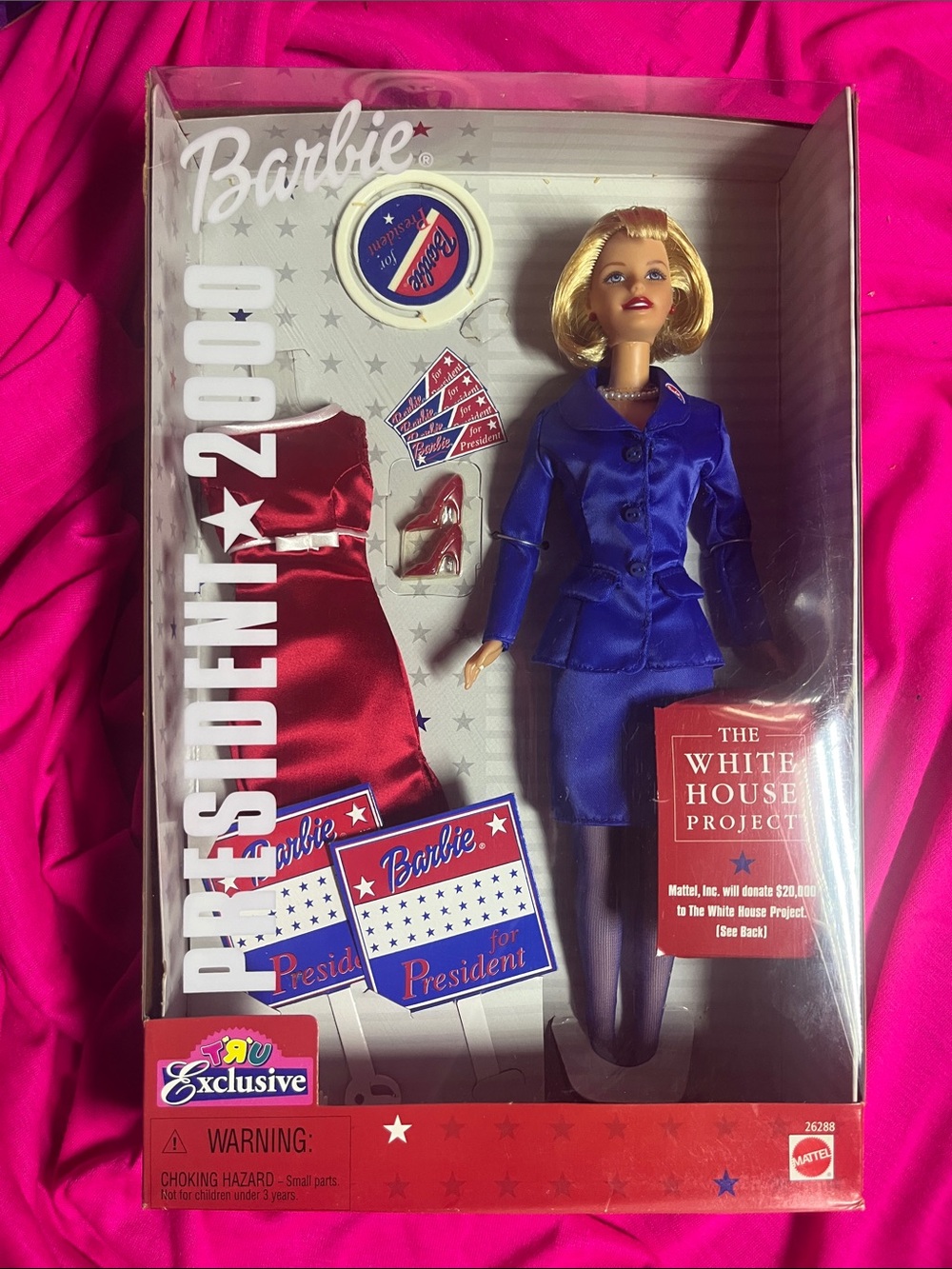 Barbie Blue Presidential Suit Doll with Red Accessories